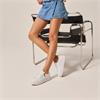 Rieker Macao Laced Platform Trainer - White Leather